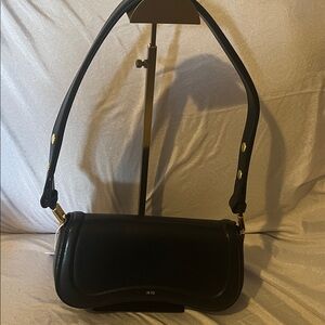 JW PEI Elegant Black Leather Shoulder Bag New With Tags